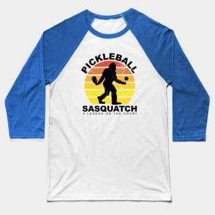 Pickleball Sasquatch - A Legend on the Court Baseball T-Shirt